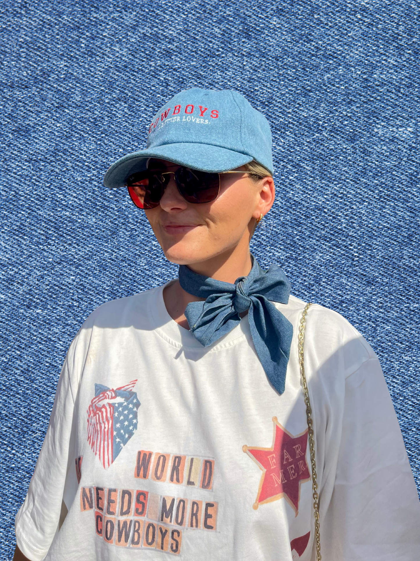 Dolly Denim Neck Tie