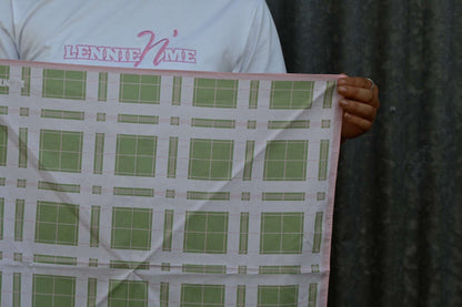 Green & Pink Check Bandana